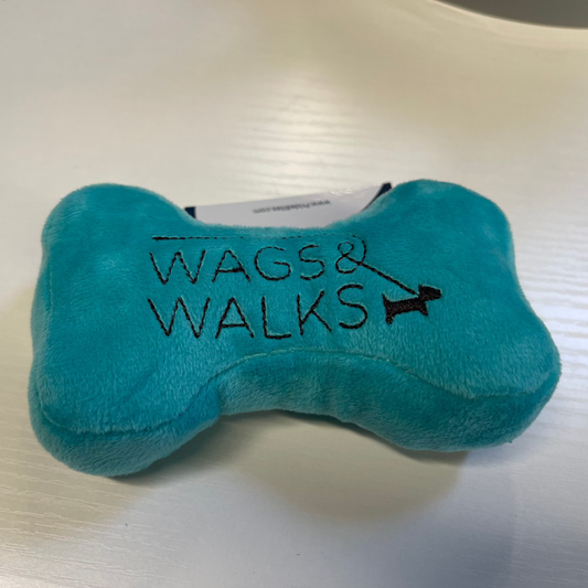 Wags & Walks Teal Stuffed Bone