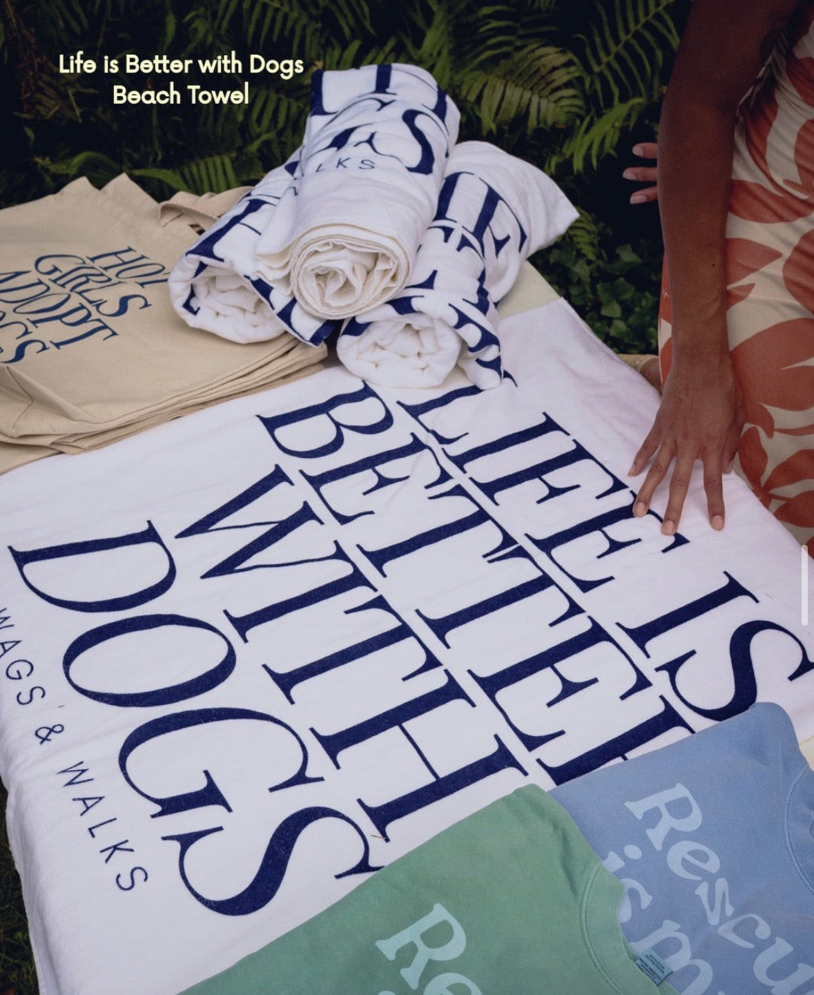 Life is Better with Dogs Beach Towel