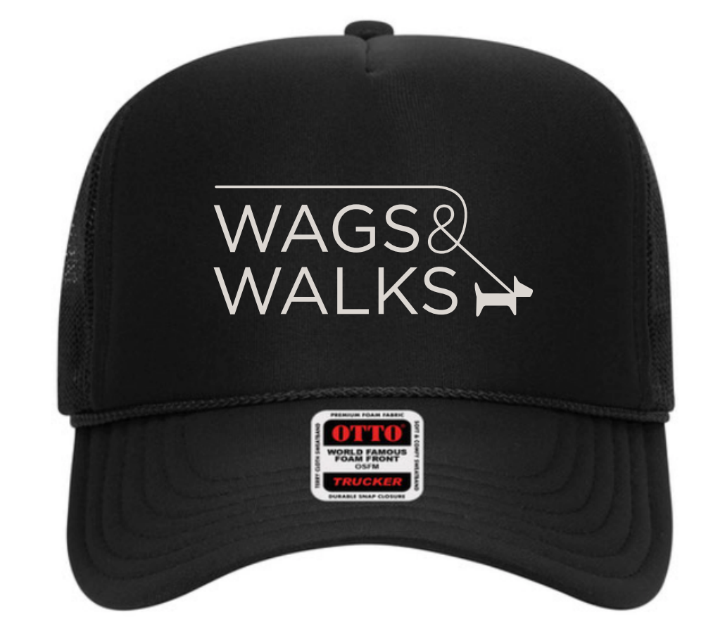 Logo Trucker Hat in Black