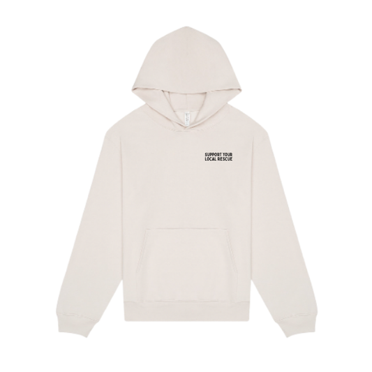Support Your Local Rescue Embroidered Hoodie