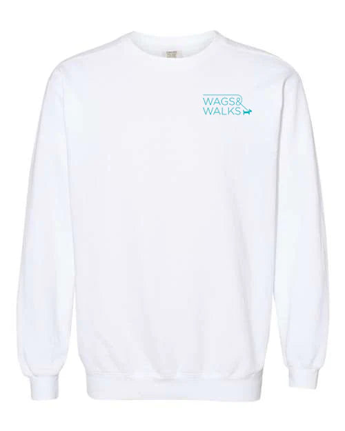 Wags & Walks Printed Logo Sweatshirt in White