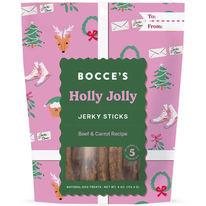 Holiday Bocce's Holly Jolly Jerky Sticks 4oz