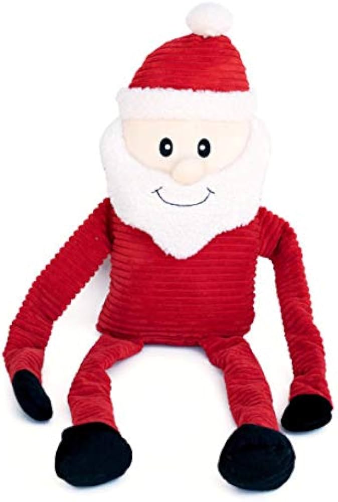 Holiday ZippyPaws Holiday Crinkle Santa Small
