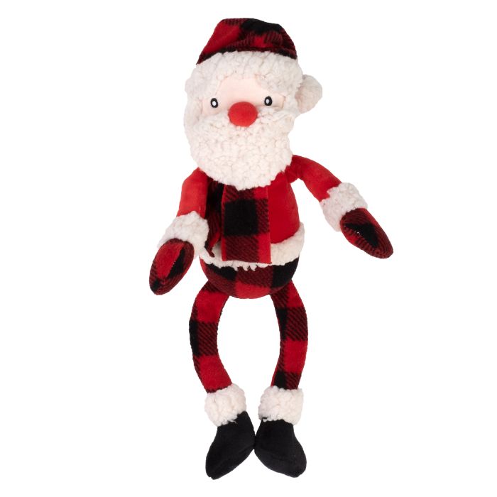 Holiday The Worthy Dog Buffalo Santa Toy