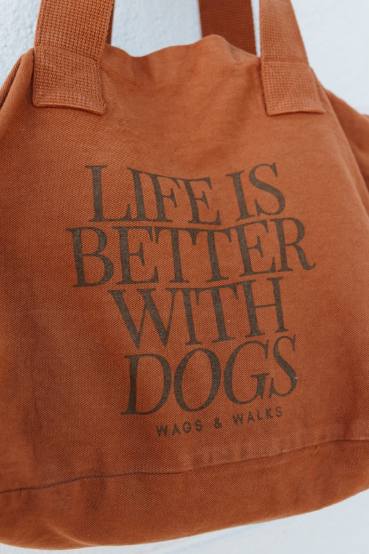 Life is Better with Dogs Large Dumpling Tote