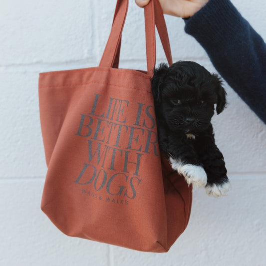 Life is Better with Dogs Large Dumpling Tote