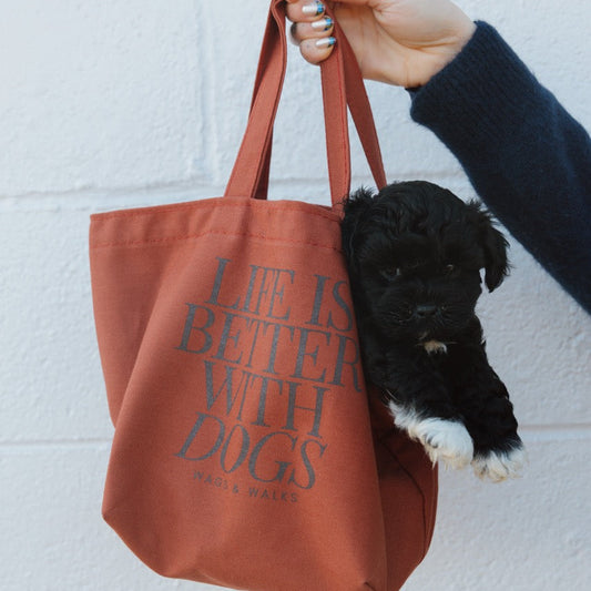 Life is Better with Dogs Small Dumpling Tote