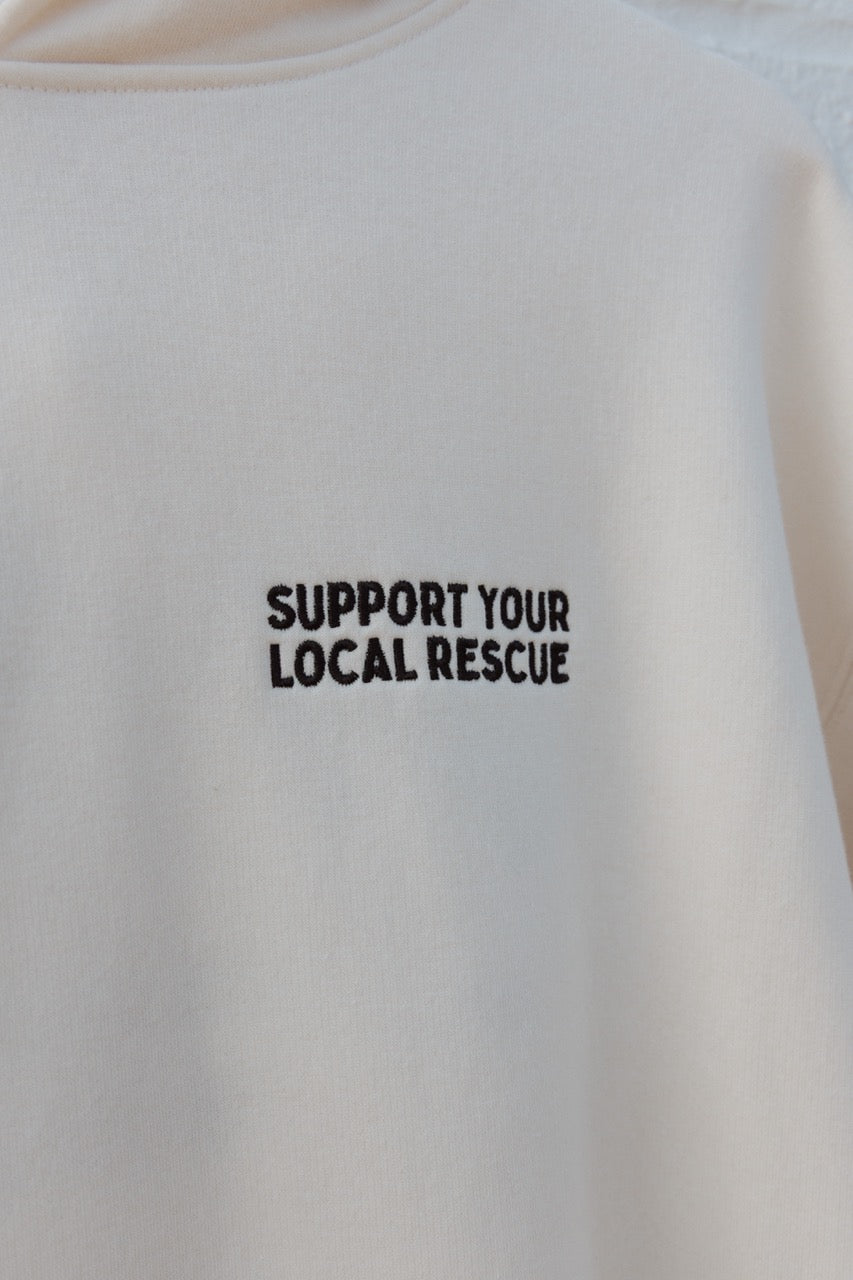 Support Your Local Rescue Embroidered Hoodie