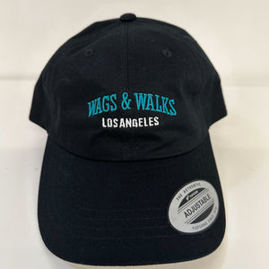 Wags Black Logo LA Baseball Hat