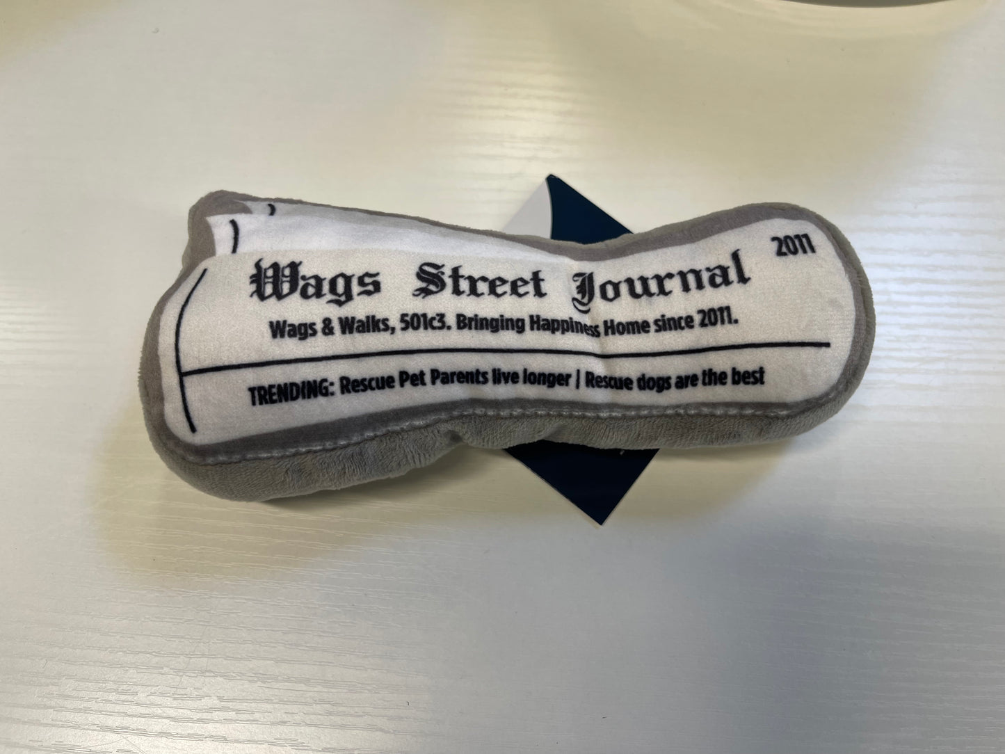 Wags Street Journal Pride Bites Newspaper Toy