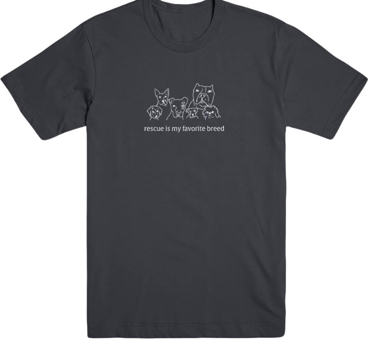 Wags Grey Rescue Breed T-shirt