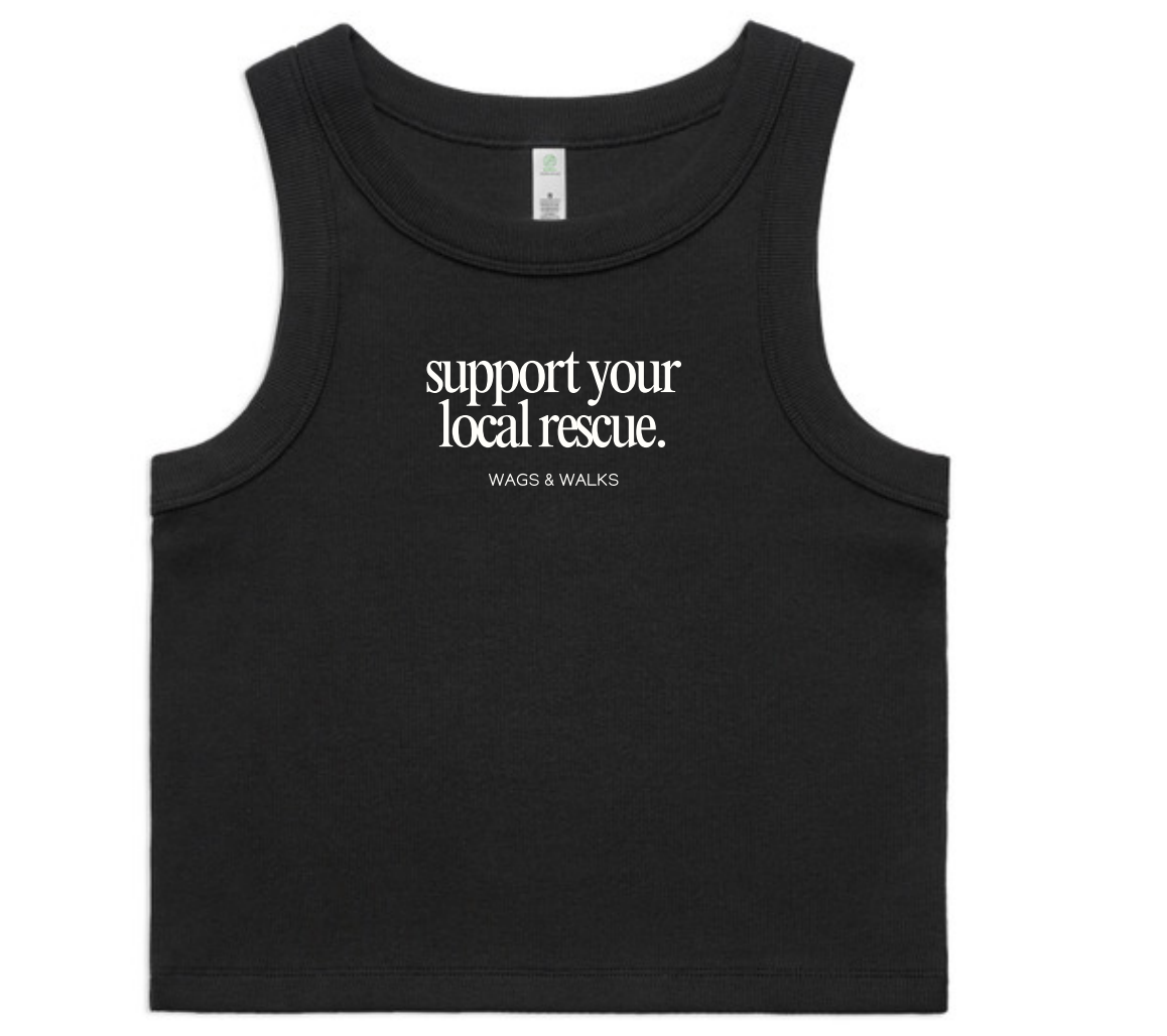 Support your Local Rescue Crop Tank