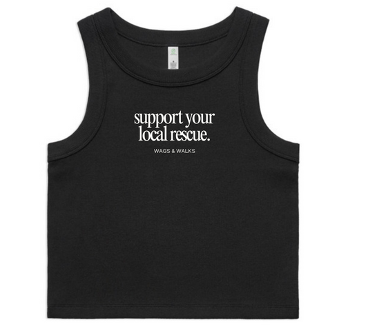 Support your Local Rescue Crop Tank