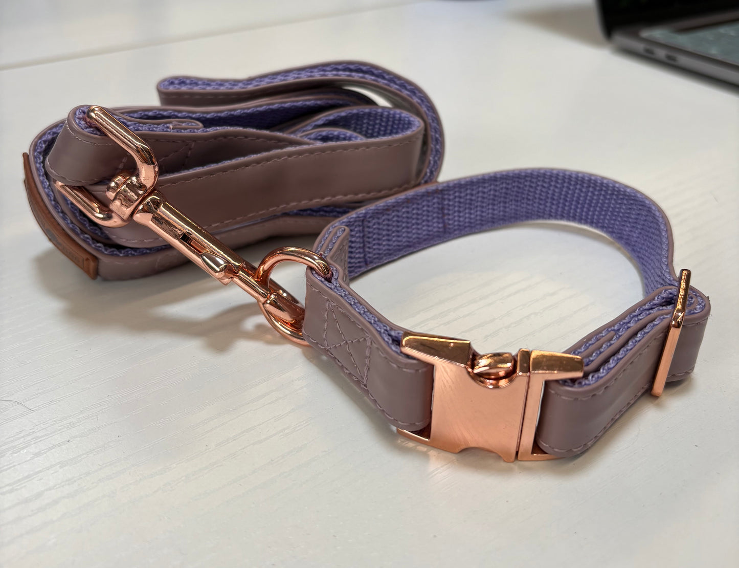 The Modern Dog Company Lilac Faux Leather Leash