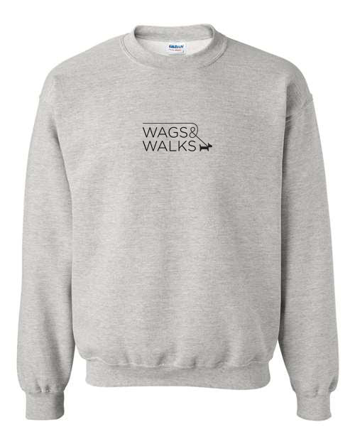 Wags Logo Embroidered Sweatshirt in Light Grey