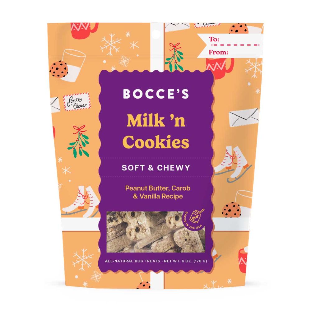 Holiday Bocce's Bakery Milk & Cookies 6oz