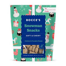 Holiday Bocce's Bakery Snowman Snacks 6oz