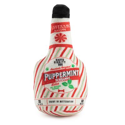 Holiday Haute Diggity Dog Puppermint Schnapps Bottle